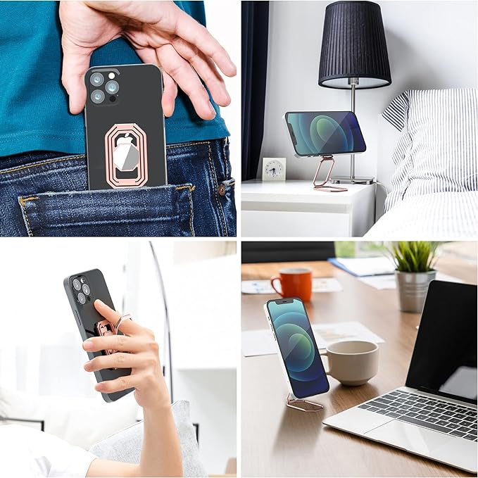 ADJUSTABLE FOLDABLE MULTI ANGLE 3 PARTS METAL MOBILE HOLDER ROTATING CELL PHONE STAND