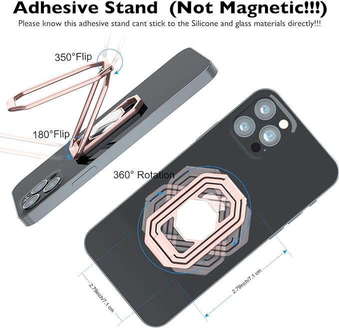 ADJUSTABLE FOLDABLE MULTI ANGLE 3 PARTS METAL MOBILE HOLDER ROTATING CELL PHONE STAND