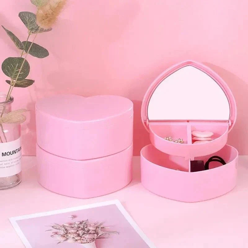 New Heart Shape Jewelry Storage Box