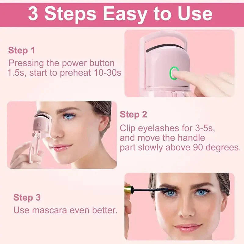 Rechargeable Heating Eyelashes Curler