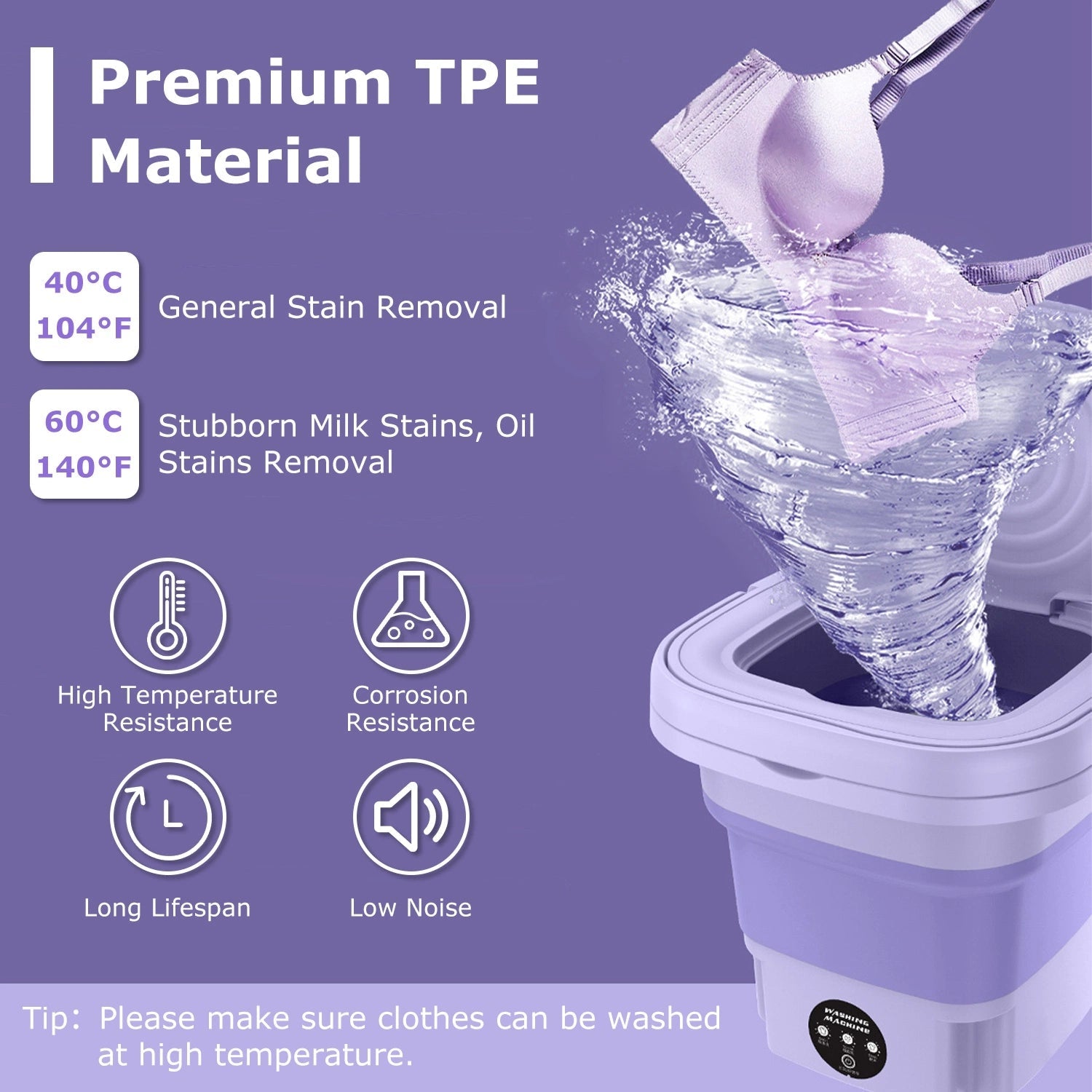 Home.Co- Foldable Mini Washing Machine