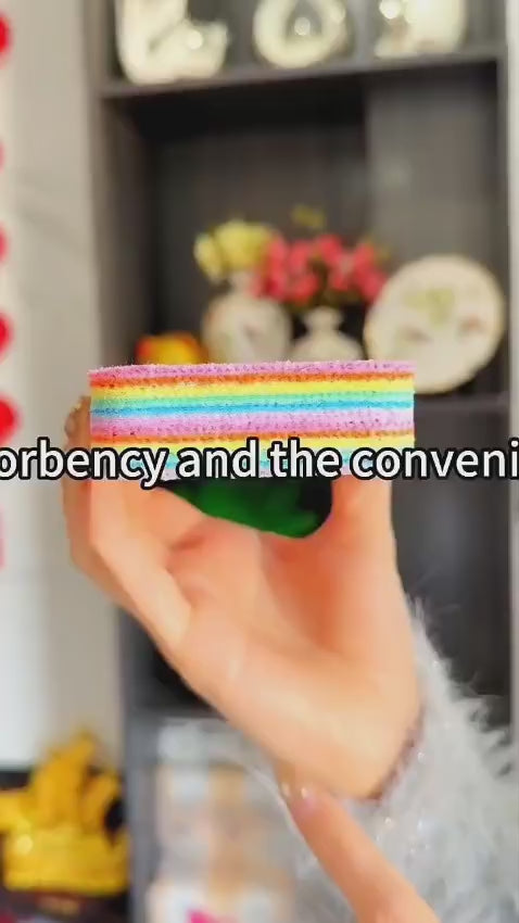 Rainbow cleaning cloth