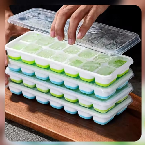 14 Grid Ice Cube Tray With Lid