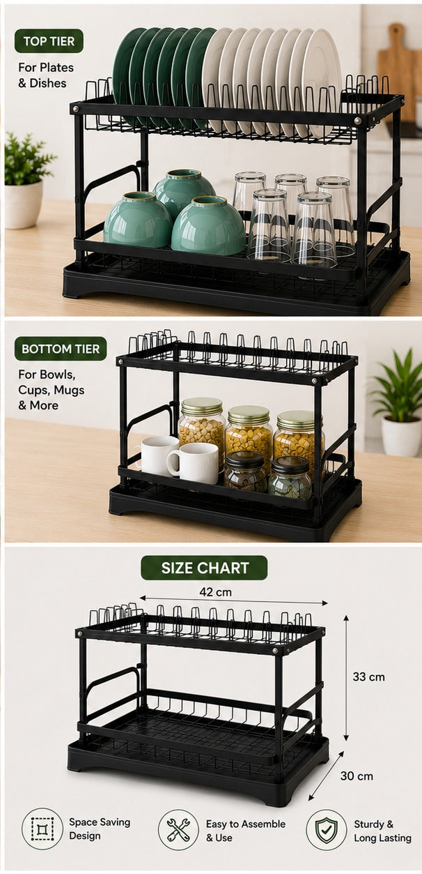 2-Tier Dish Rack