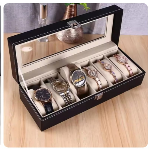 *Watch Organizer ⌚*
 *(6slot )Box Packing (Good Quality 🇨🇳)*