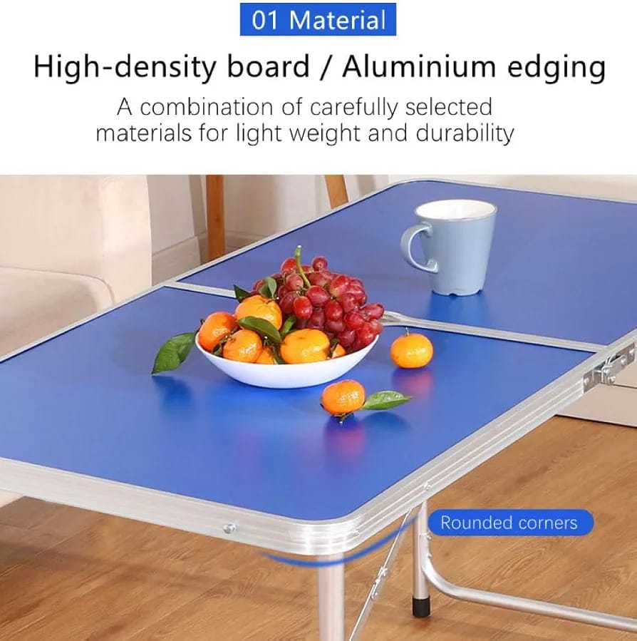 Folding adjustable table