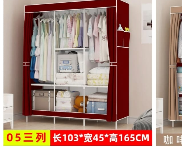 Non-woven Cloth Wardrobe
SIZE: 103*45*165*