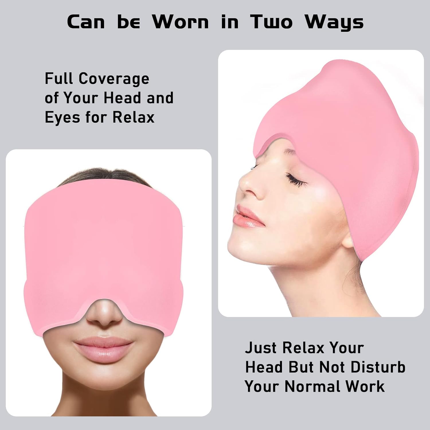 Migraine Relief Cap With Box - Instant Headache Relief Hat Reusable Gel Cap