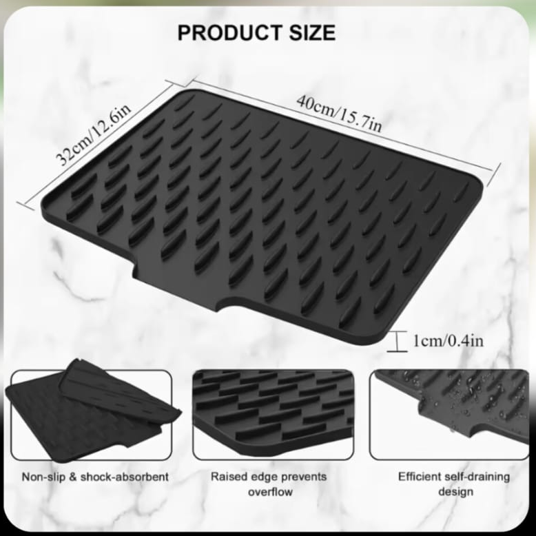 Anti slip drain mat
