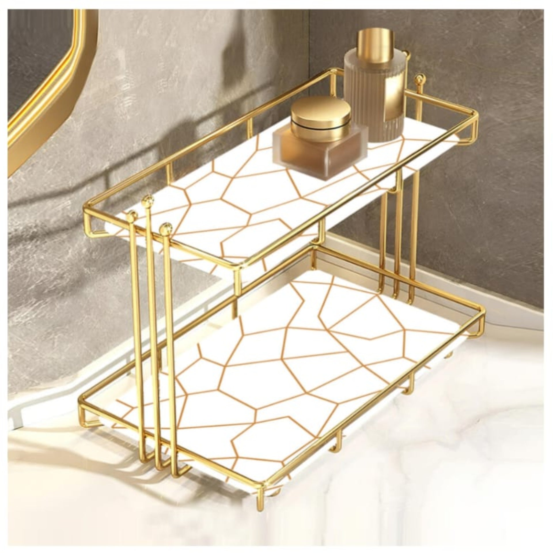 2-Tier Luxury Vanity Storage