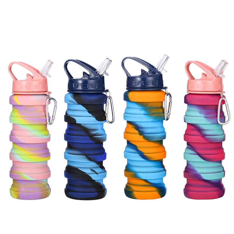 Folding silicone bottle
