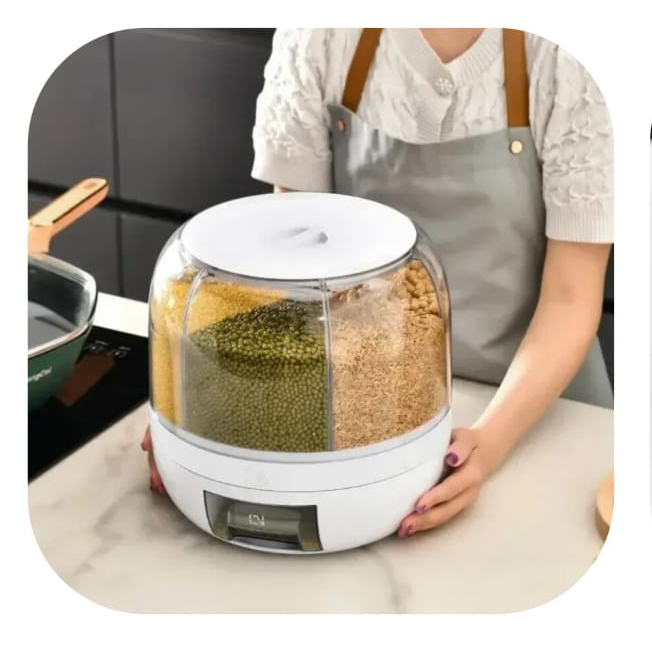 Petal Cap Rotating Cereal Dispenser