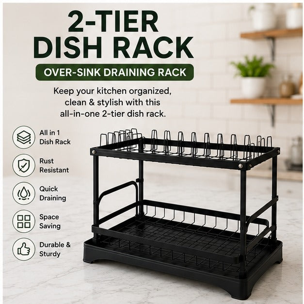 2-Tier Dish Rack