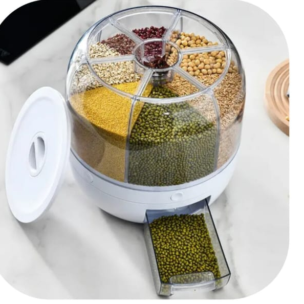 Petal Cap Rotating Cereal Dispenser