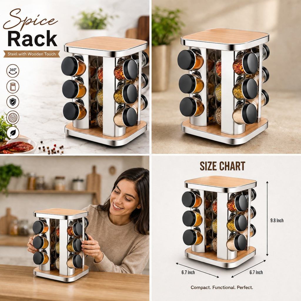 Stainless Steel Revolving Spice shelf