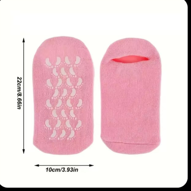 Silicon moisturizing socks