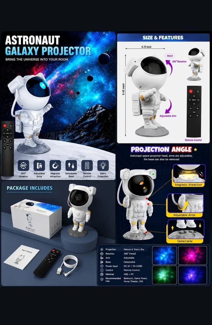 Astronaut projector