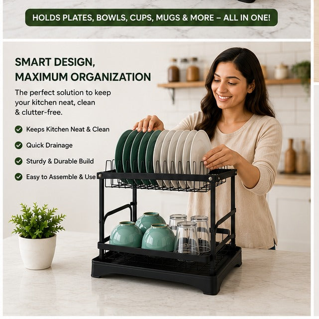 2-Tier Dish Rack
