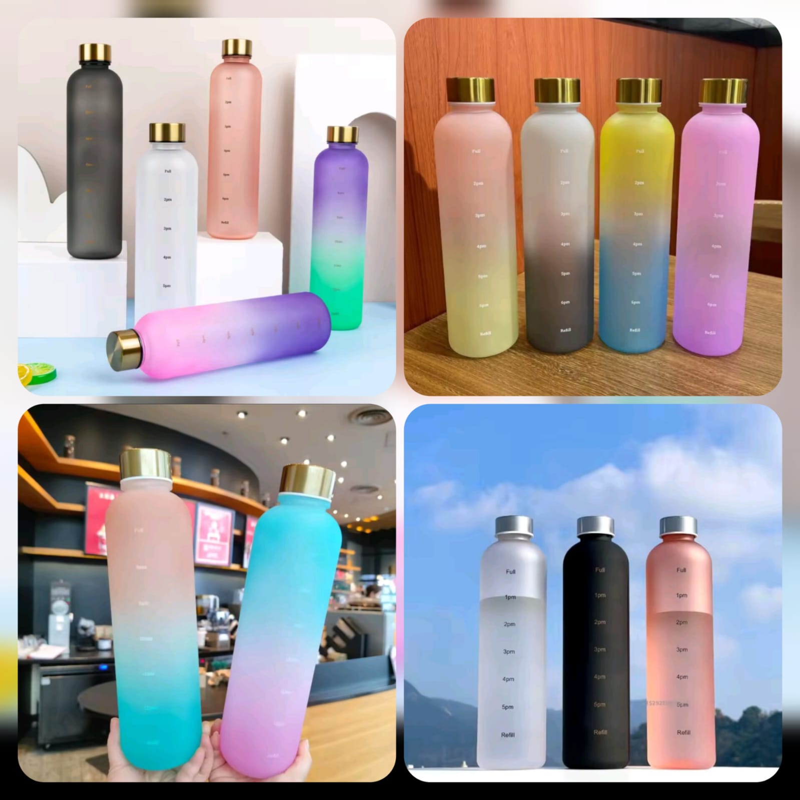 Water bottles