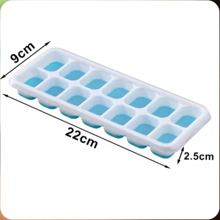 14 Grid Ice Cube Tray With Lid