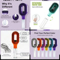 Spray hair brush