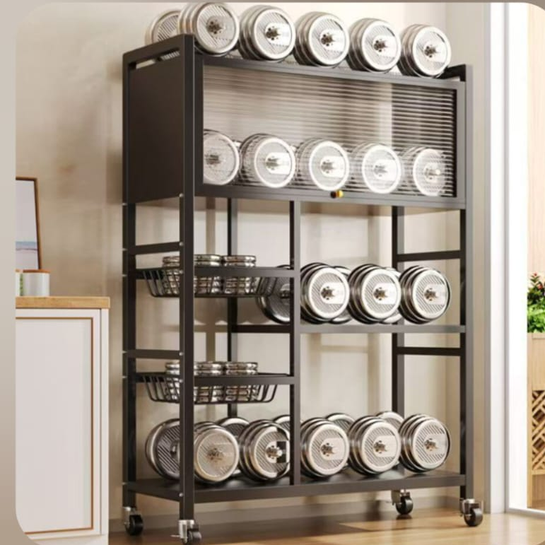 Multifunctional Dust proof Cabinet Storage Rack