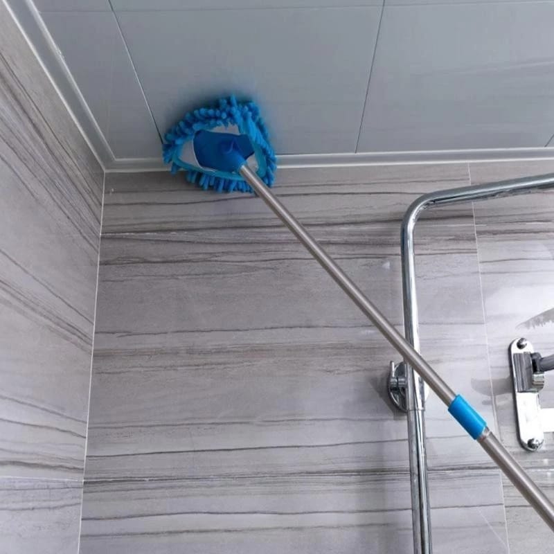 Triangle rotatable microfiber mop