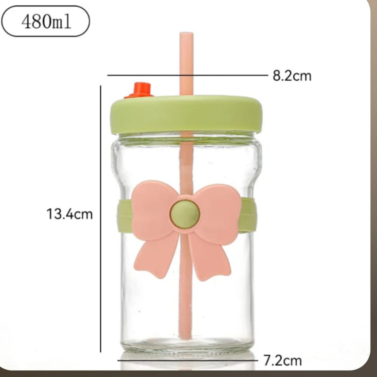 Big Bow Glass Cup