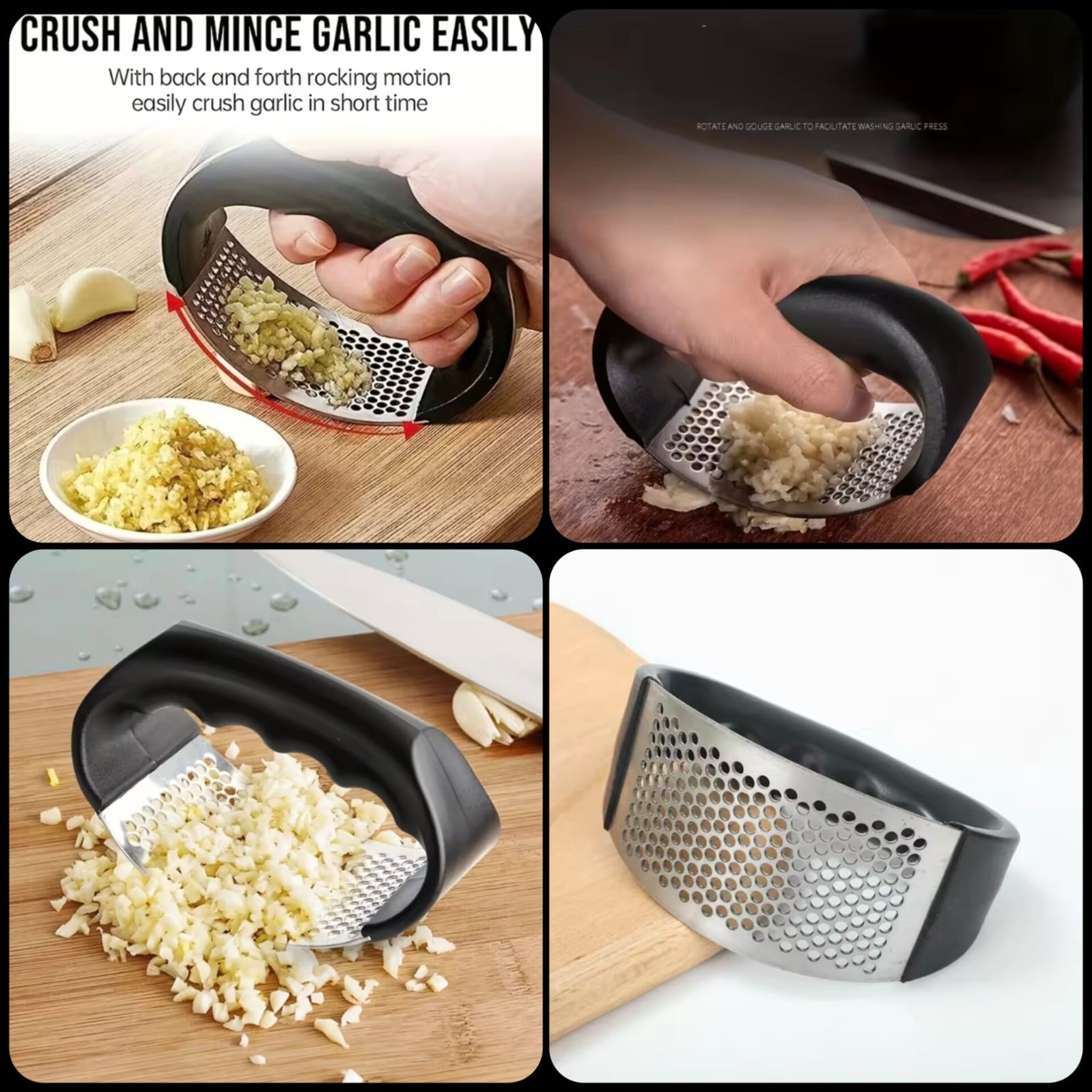 Garlic crusher