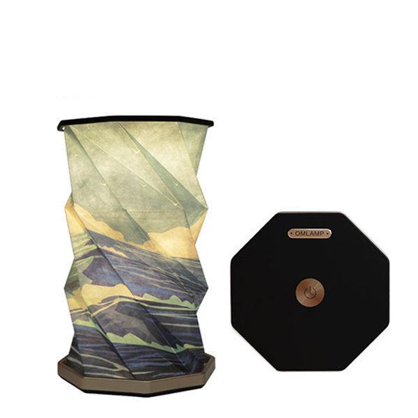 Vintage Foldable Paper Table Lamp - Dupont Paper